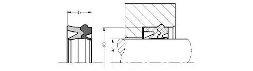 56 Pneumatic Wiper Rod Seal